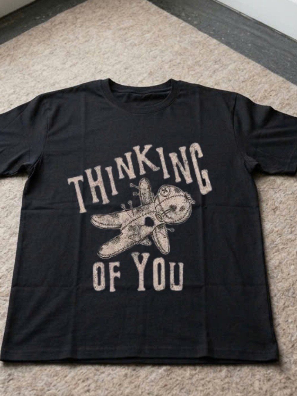 Gildan Black 'Thinking of You' Graphic Tee